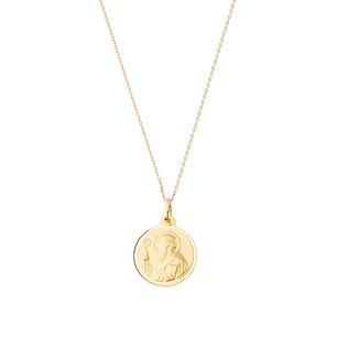 Colgante de Oro 18kt Escapulario San Benito 18mm