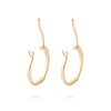 Aros de Oro 18kt Modelo Argollas Chicas con Circón