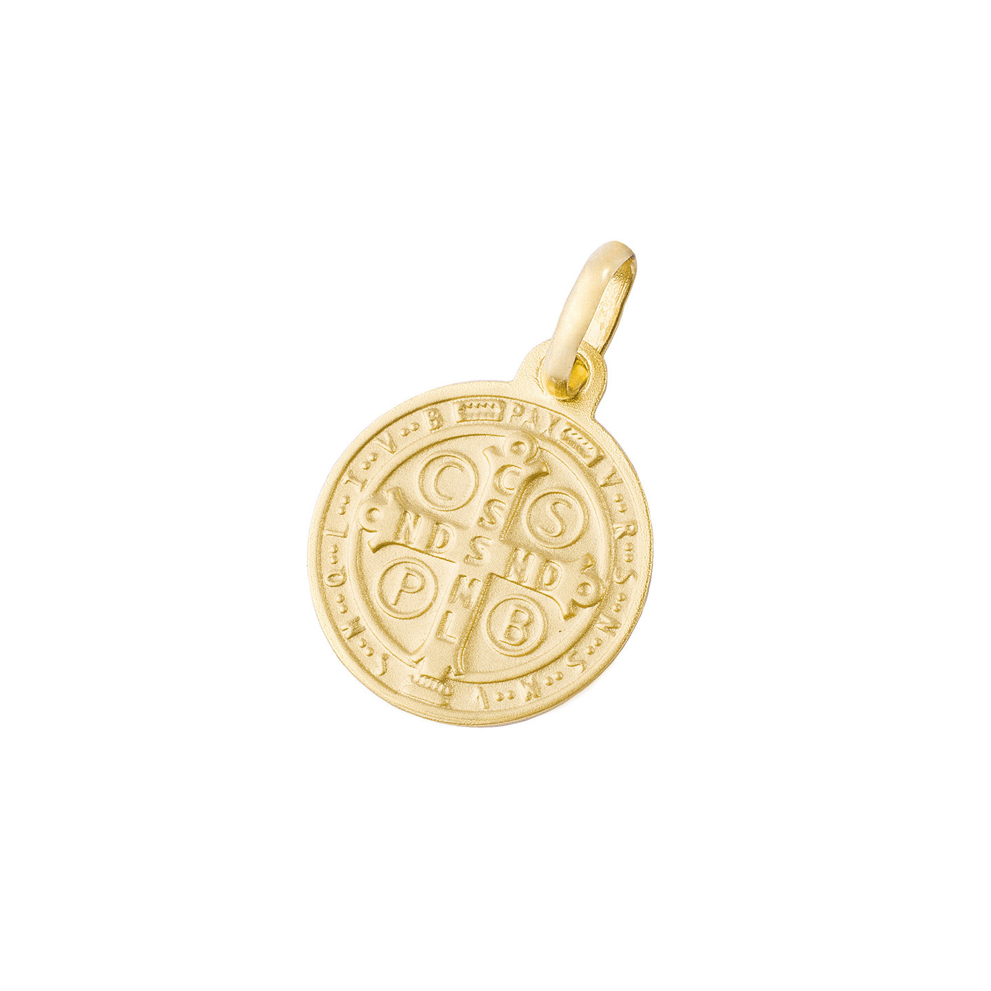 Colgante de Oro 18kt Escapulario San Benito 12mm 2