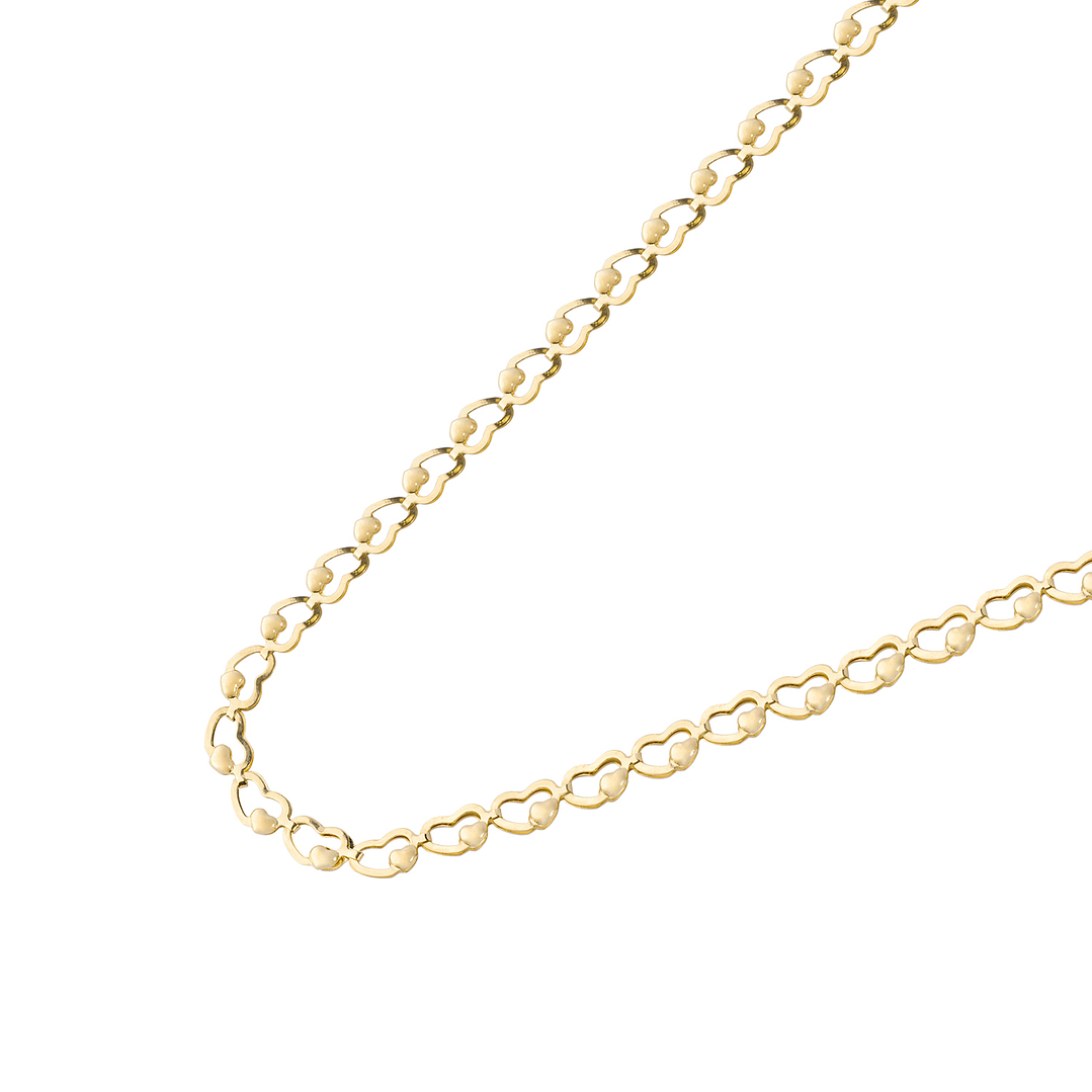 Collares de Oro 18kt Modelo Corazón Completo 3