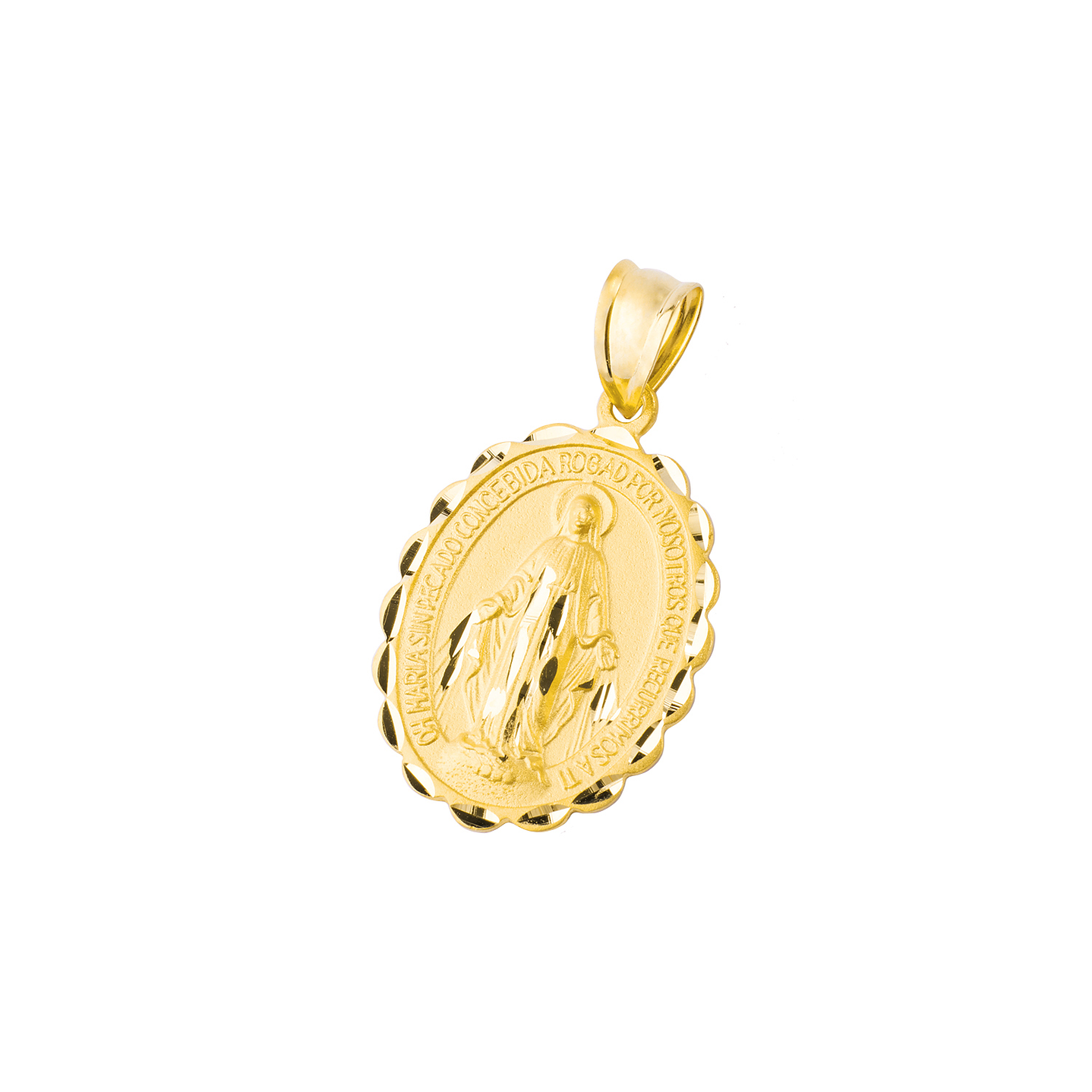 Colgante de Oro 18kt Virgen Milagrosa 28x19mm 1