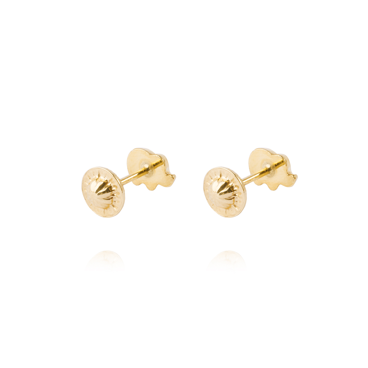 Aros de Oro 9kt Elefante Circon 3