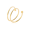 Anillos de oro 18kt Modelo Espiral con Punticos