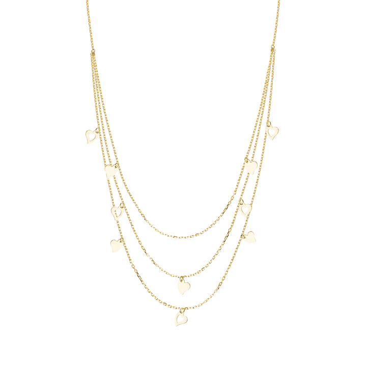 Collares de Oro 18kt Modelo Corazón Colgante 3