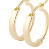 Aros de Oro 14kt Argolla Mitad Tubo 15mm