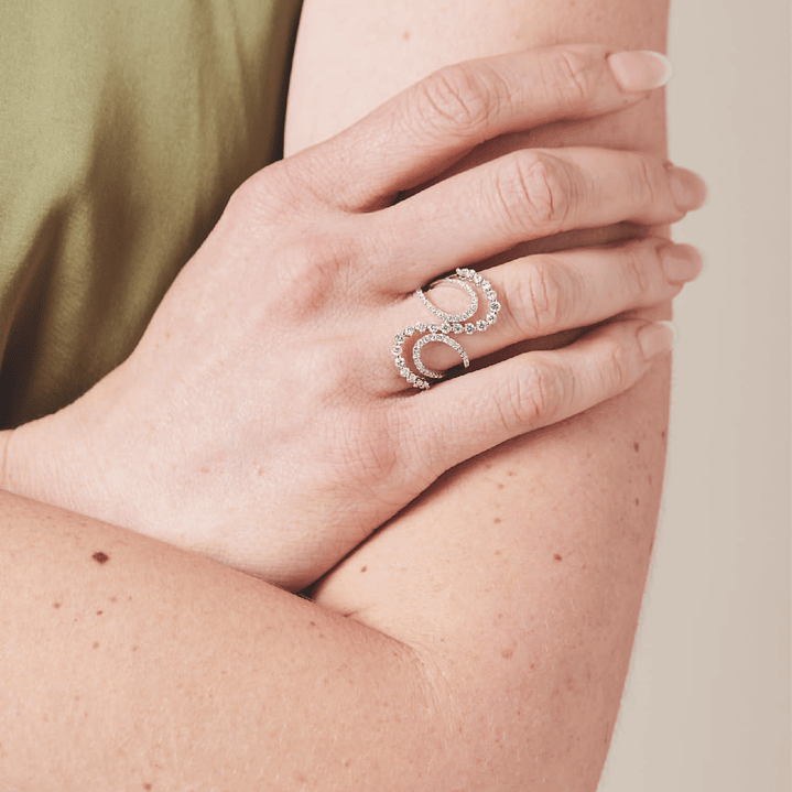 Anillo Oro Blanco 18kt Diamantes 1,2Qts | Danielle Costantini 4