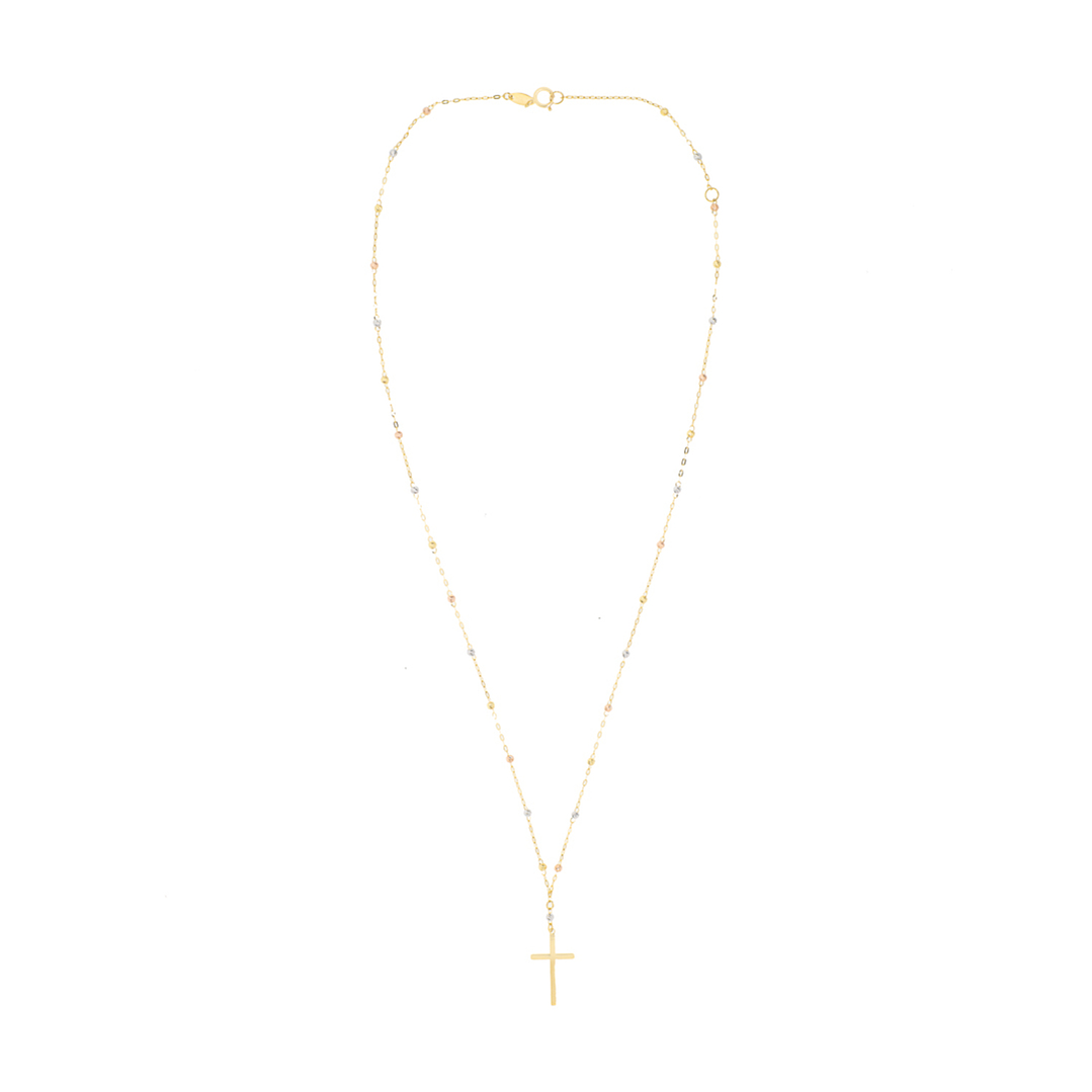 Collar de Oro 18kt Rosario Bicolor 2000 1