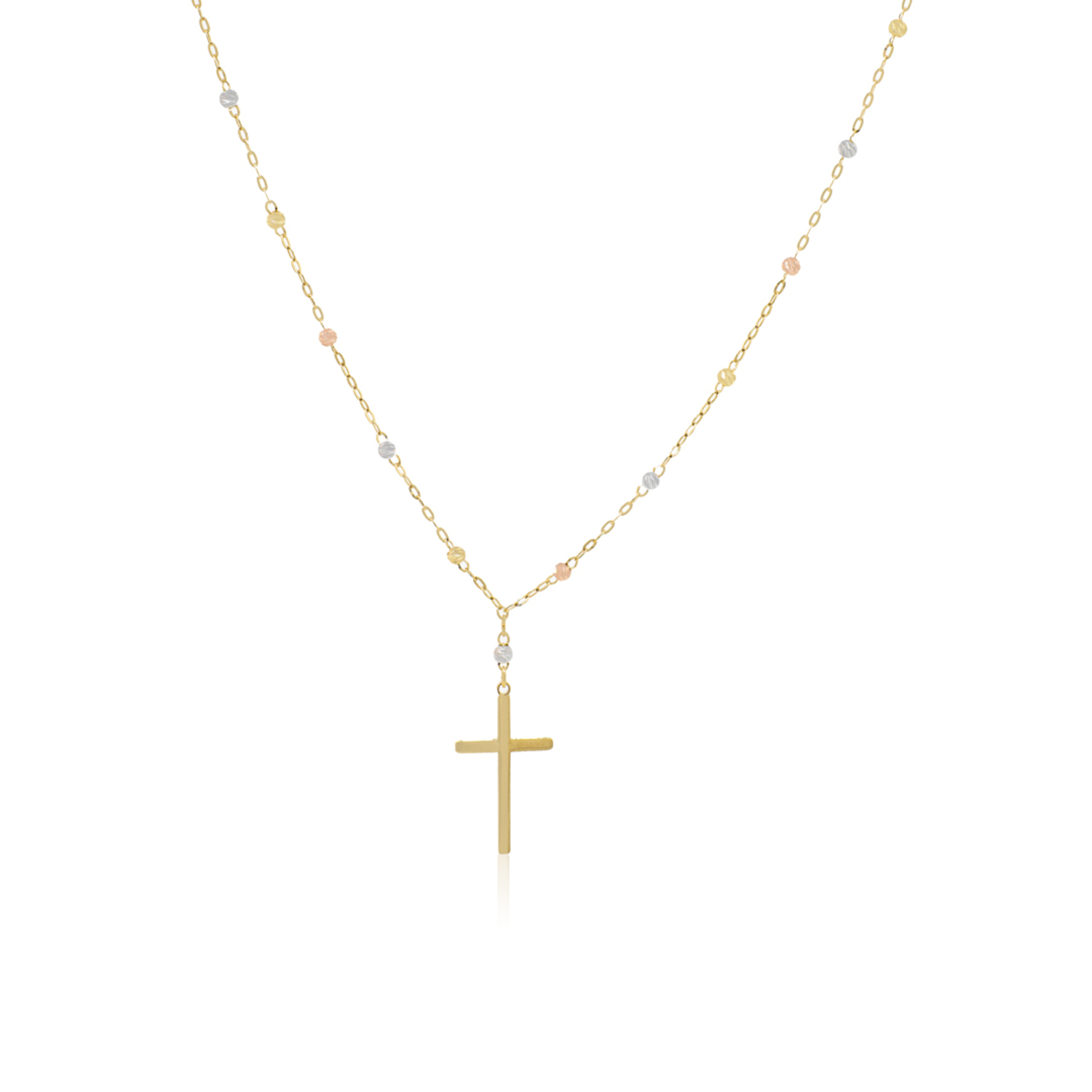 Collar de Oro 18kt Rosario Bicolor 2000 2