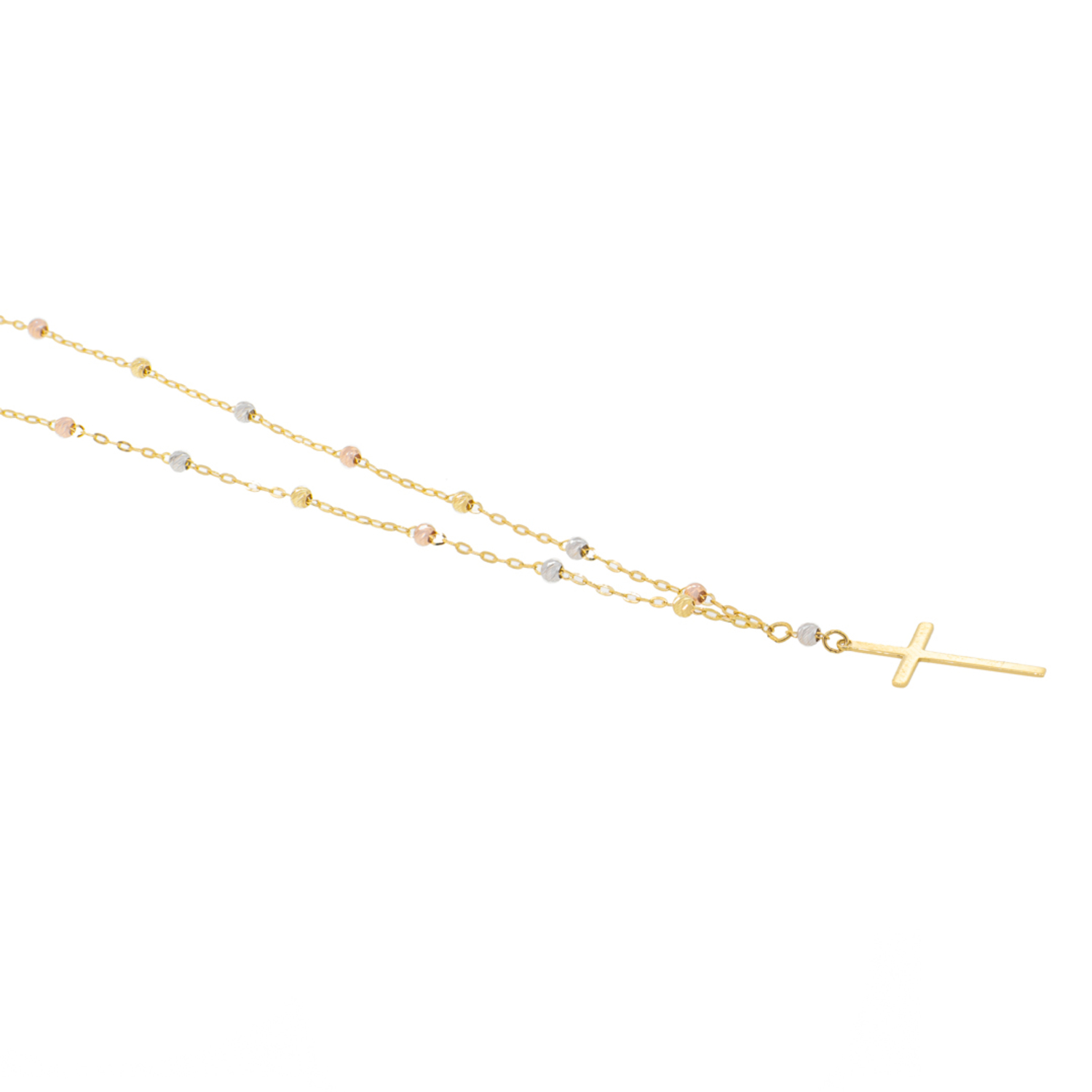 Collar de Oro 18kt Rosario Bicolor 2000 3
