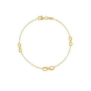 Pulsera de Oro 18kt Modelo Infinito 8942