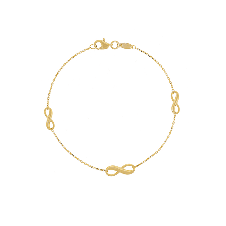 Pulsera Oro Amarillo 18kt Modelo Triple Infinito 8942 1