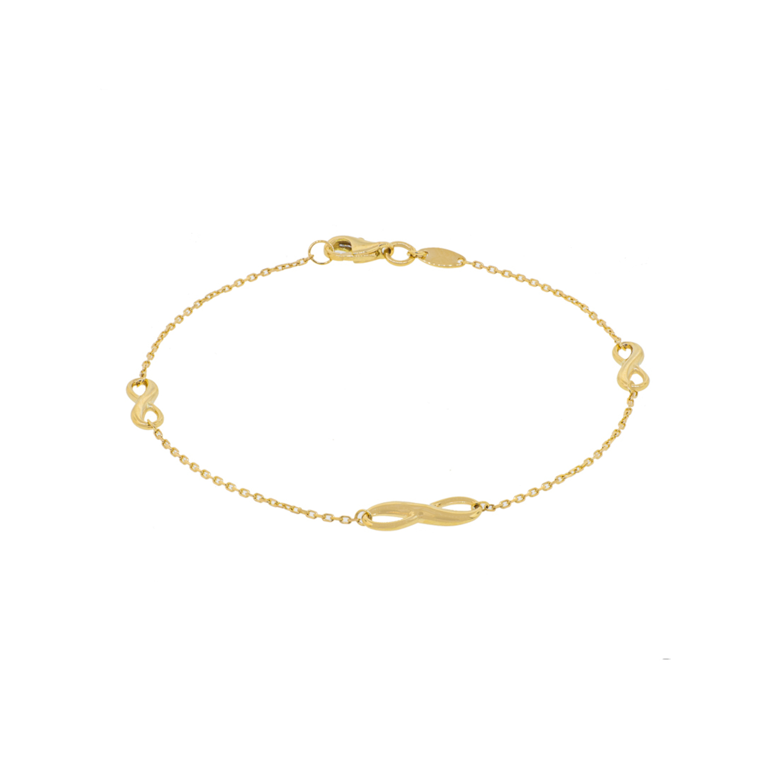 Pulsera Oro Amarillo 18kt Modelo Triple Infinito 8942 2