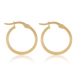 Aros de Oro 18kt Argollas Lisas 1,5mm