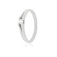 Anillo Compromiso Oro Blanco 18kt  Milán 1x6ptos Diamante - Miniatura 1