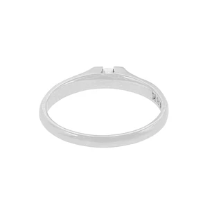 Anillo Compromiso Oro Blanco 18kt  Milán 1x6ptos Diamante