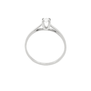 Anillo Compromiso Oro Blanco 18kt  Nápoles 1x6ptos Diamante