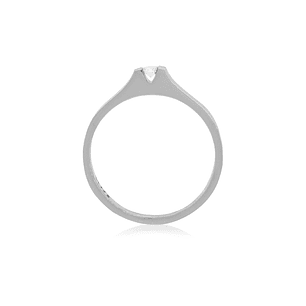 Anillo Compromiso Oro Blanco 18kt  Nantes 1x6ptos Diamante