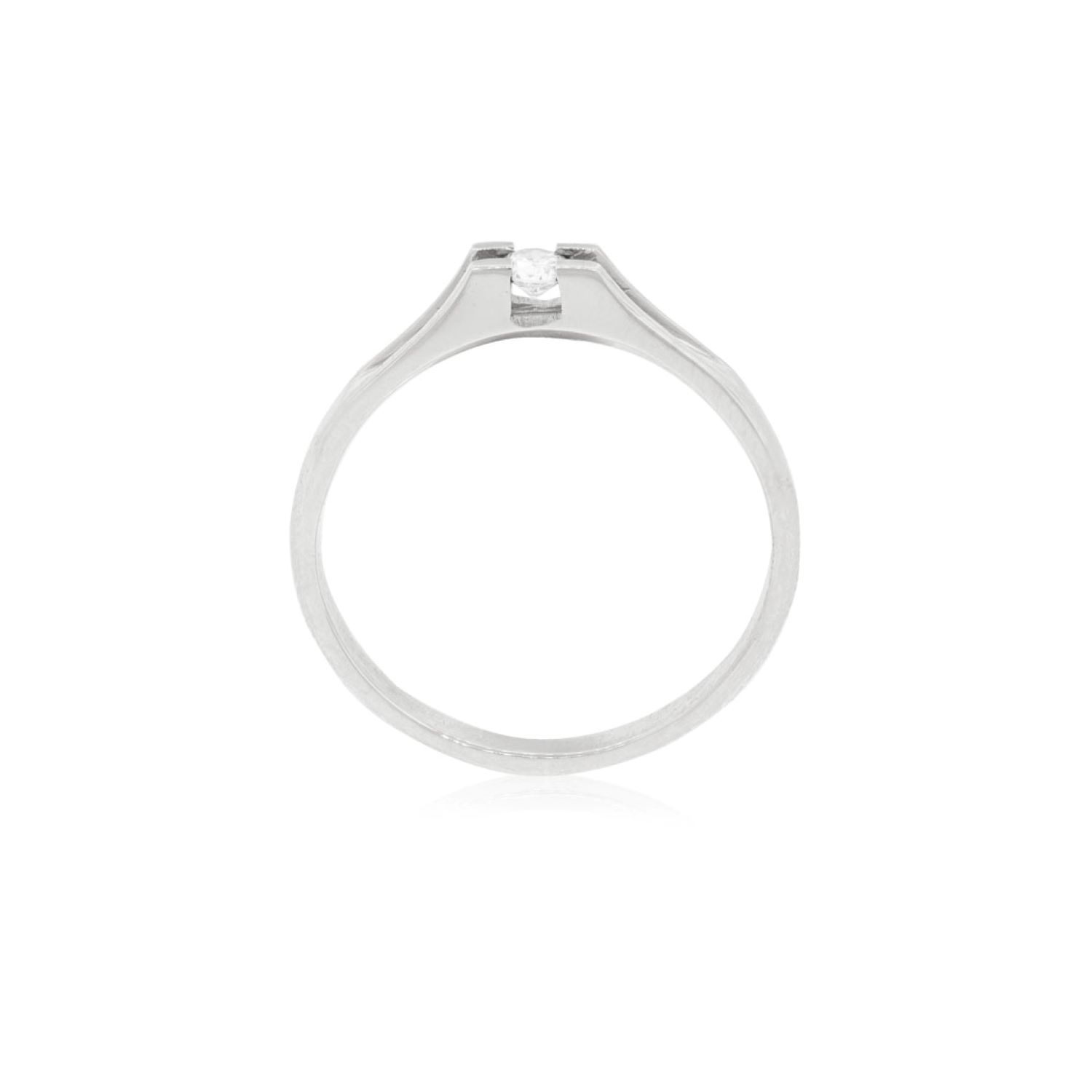 Anillo Compromiso Platino 950  Milán 1x3ptos Diamante 2