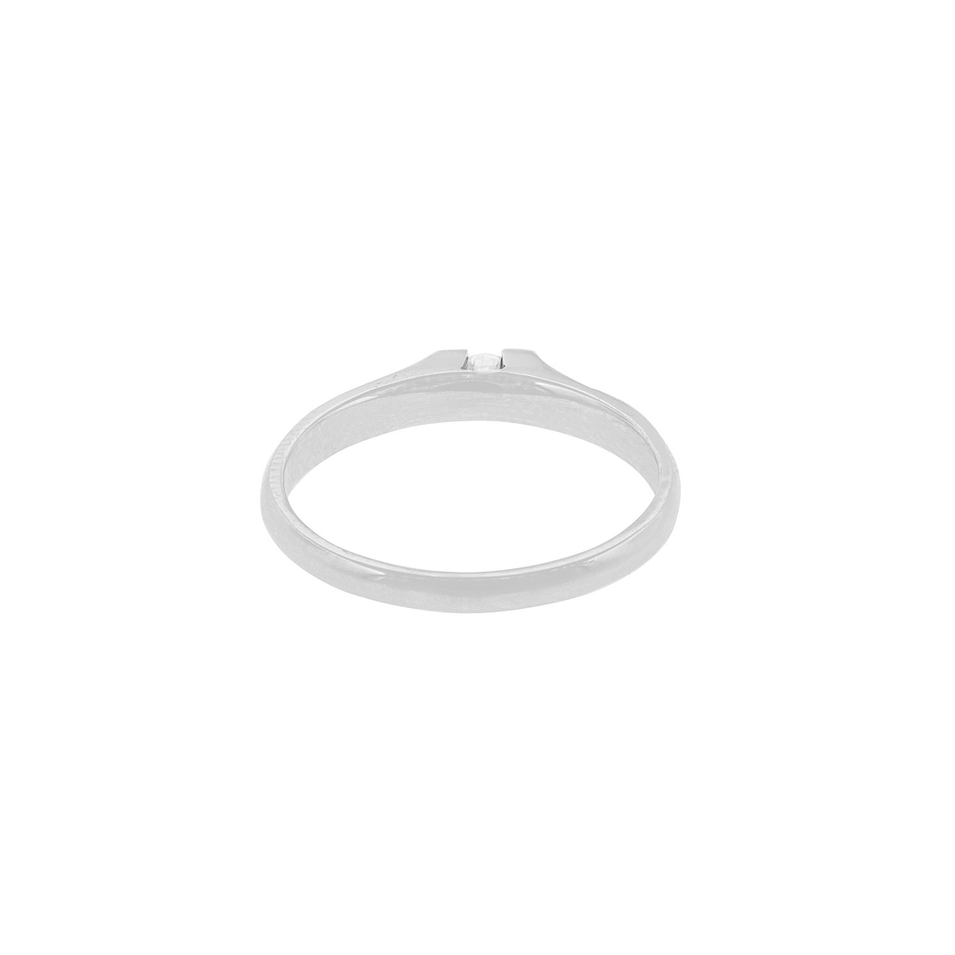 Anillo Compromiso Platino 950  Milán 1x14ptos Diamante 4