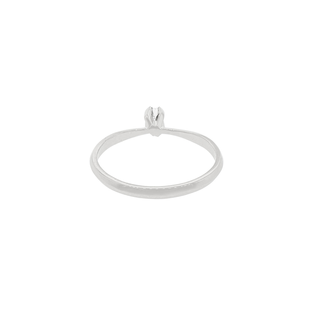 Anillo Compromiso Platino 950  Niza 1x14ptos Diamante 4