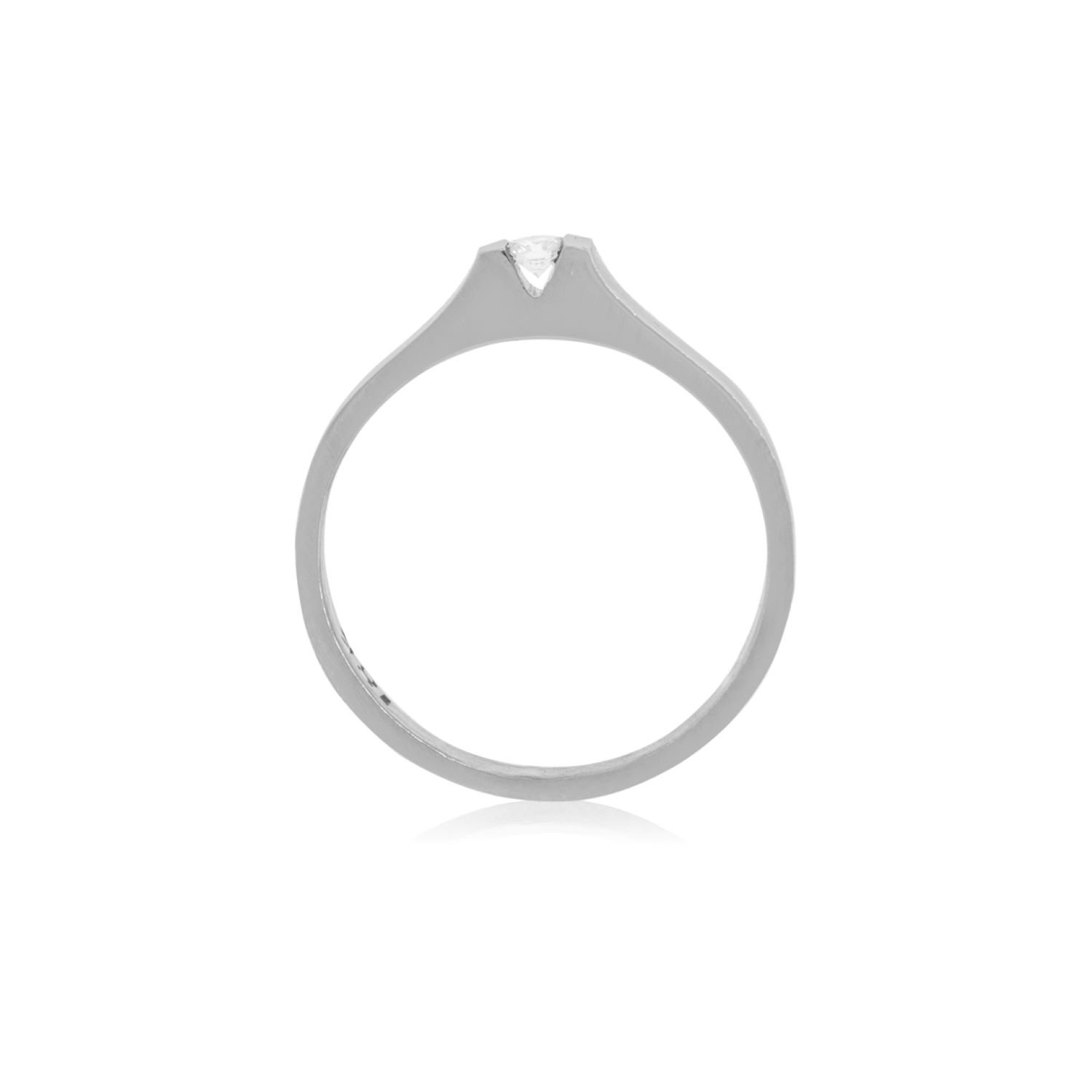 Anillo Compromiso Platino 950  Nantes 1x3ptos Diamante 2