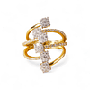 Anillo de Oro 18kt con Diamantes 1,3 Qts Totales SI/H Corte Brillante - By Danielle Costantini