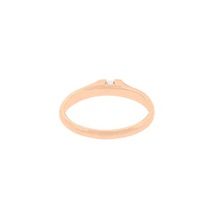 Anillo Compromiso Oro Rosado 18kt  Milán 1x3ptos Diamante