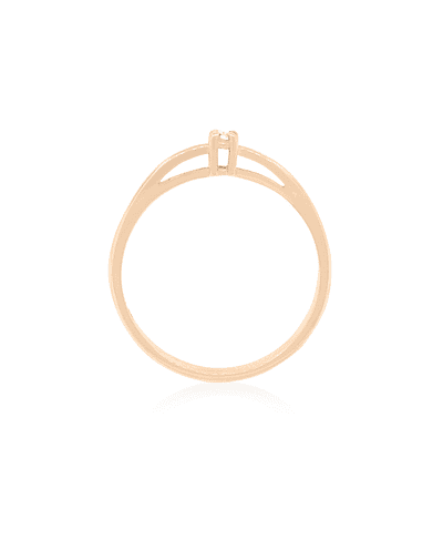 Anillo de compromiso Oro Rosado 18kt Modelo Mónaco 1x6ptos Diamante Solitario