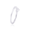 Anillo Solitario Oro Blanco 18Kt Diamante 15 Puntos