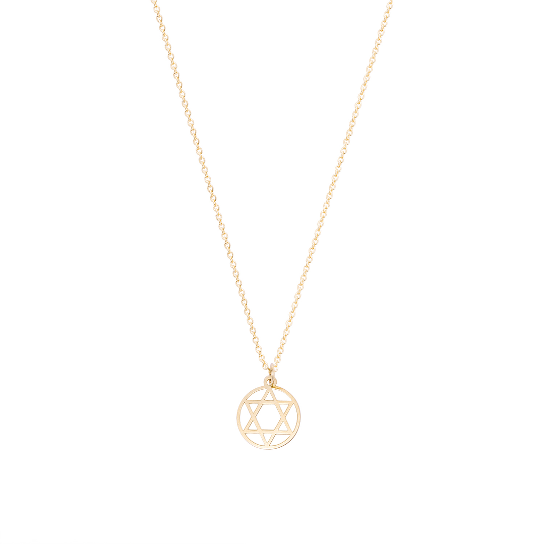 Colgante de Oro de 18kt Modelo Estrella de David 2