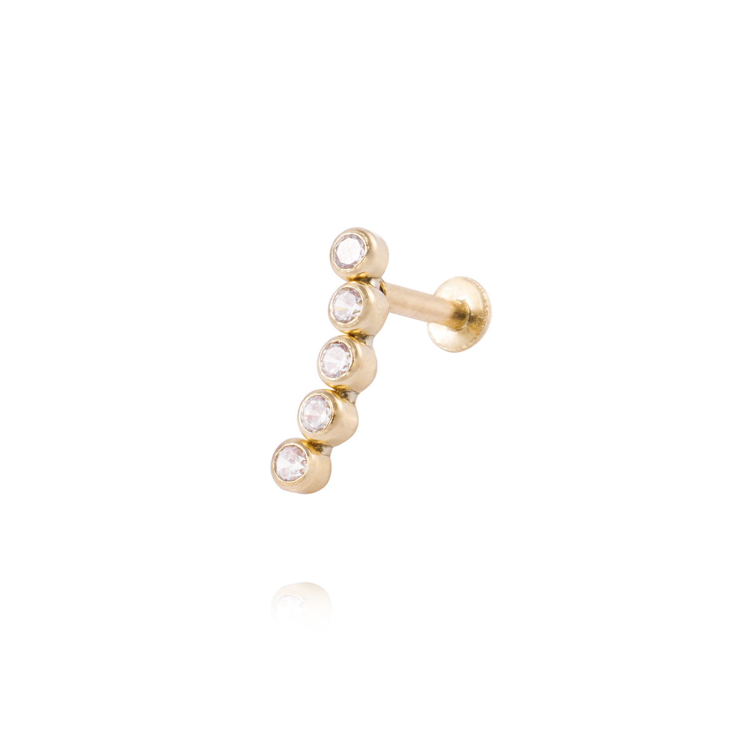 Piercing de Oro de 9kt Modelo fila circones 1
