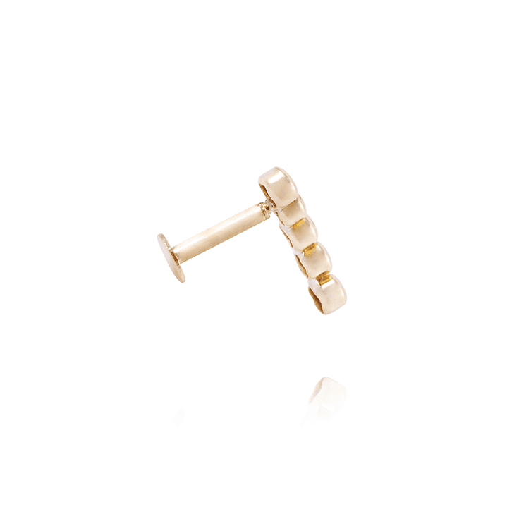 Piercing de Oro de 9kt Modelo fila circones 3