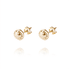 Aros de Oro 18kt Circón 3MM