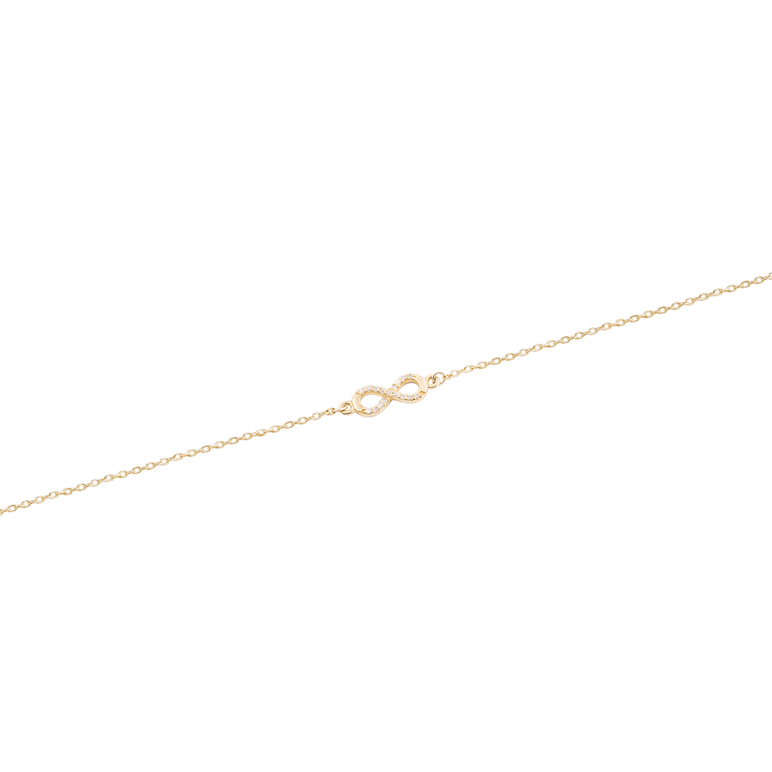 Pulsera de Oro de 18kt Modelo Infinito de 5 puntos 2