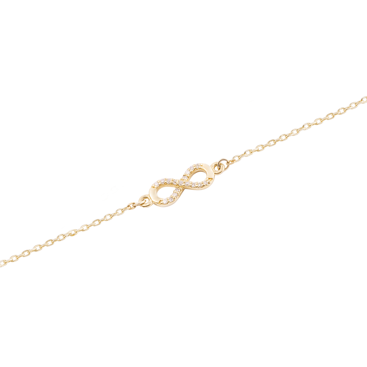 Pulsera de Oro de 18kt Modelo Infinito de 5 puntos 3