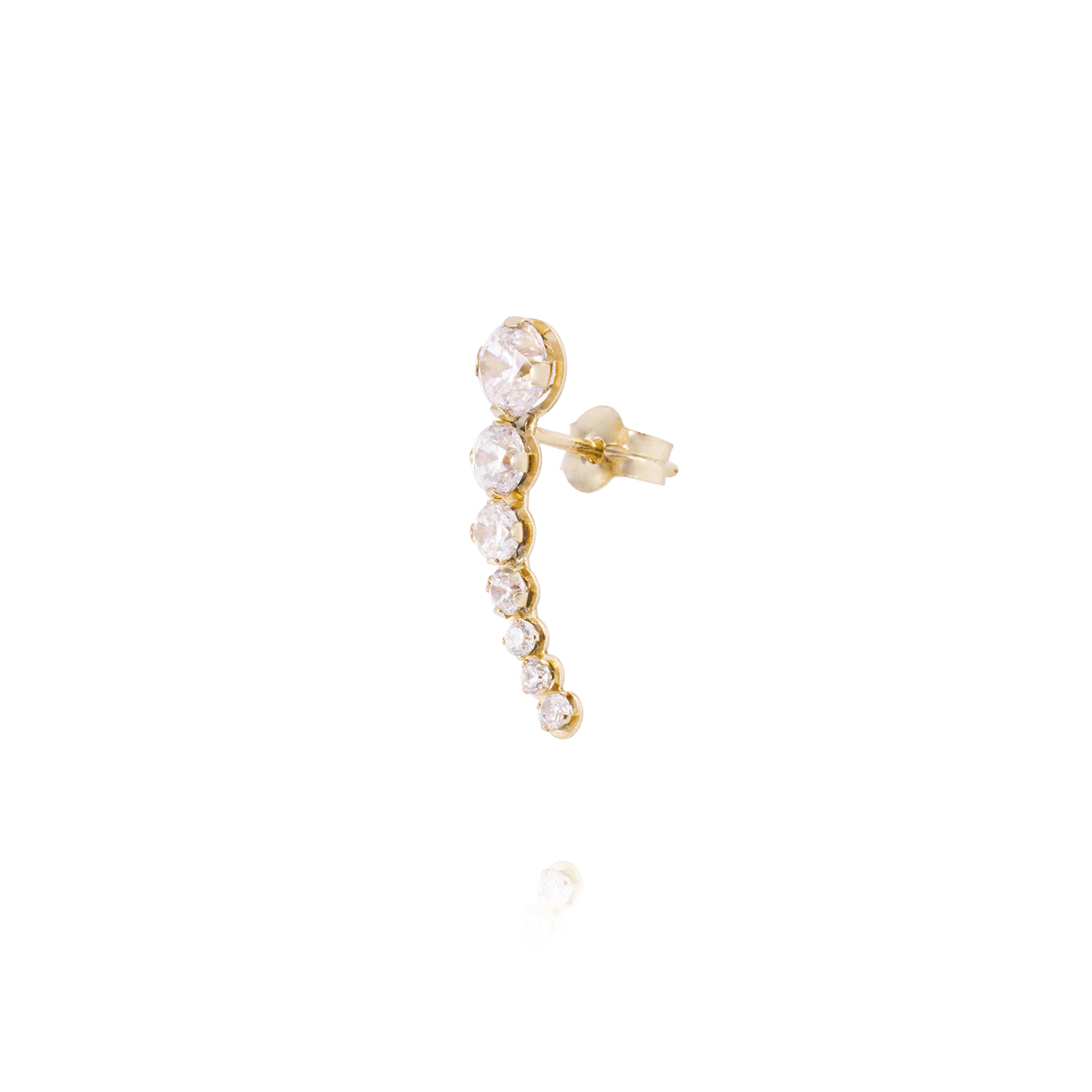 Piercing de Oro de 9kt con Circón 1