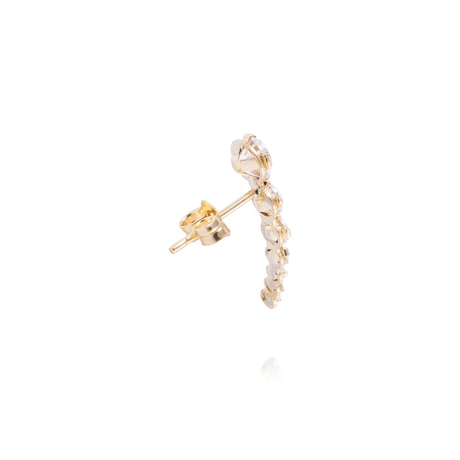 Piercing de Oro de 9kt con Circón 3