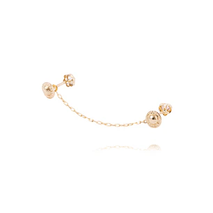 Piercing de Oro de 9kt Circones con colgante