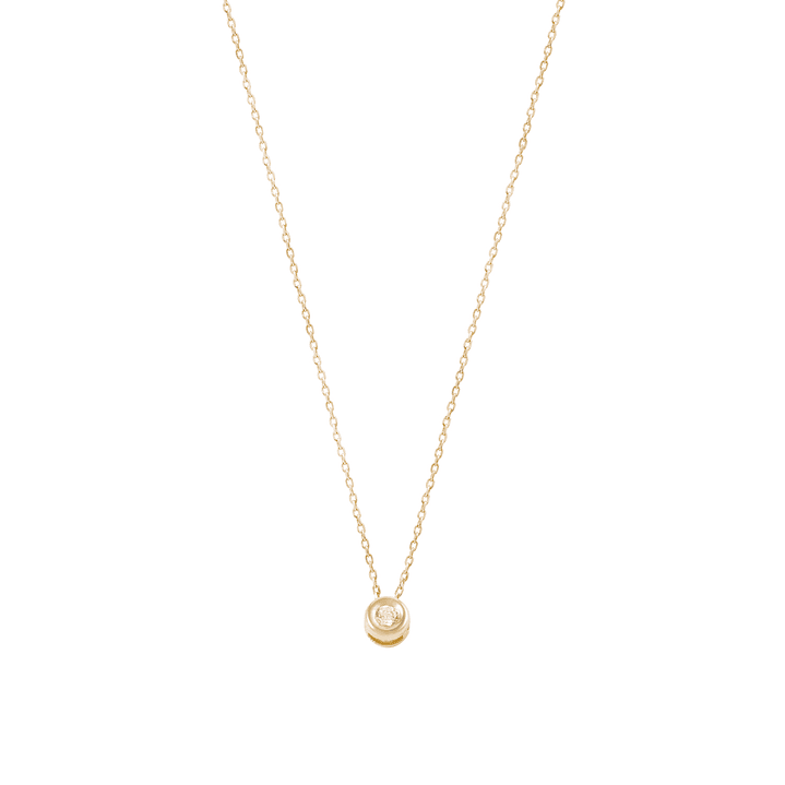 Collar Oro Amarillo de 18kt Modelo Punto de luz central 3