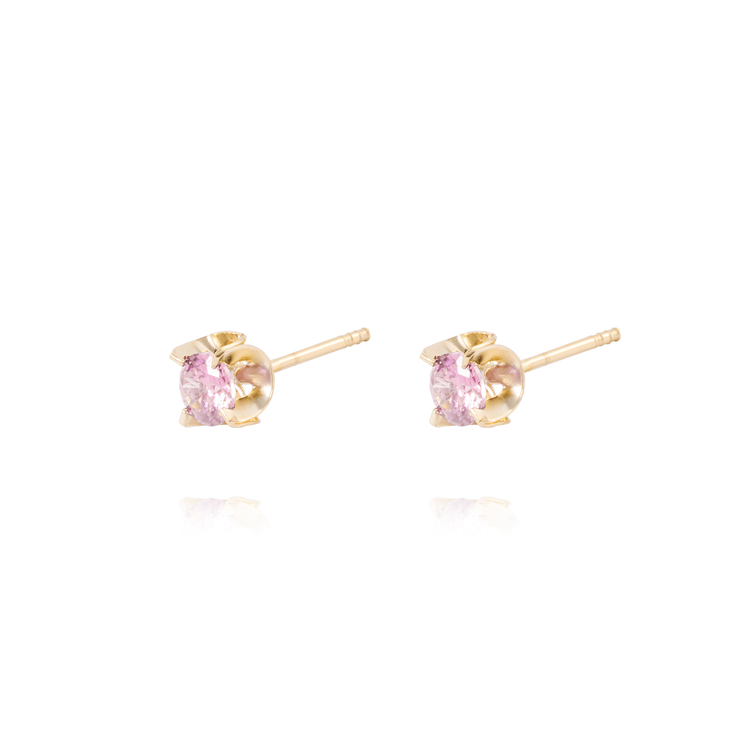 Aros de Oro 18kt Rosa Francia 4MM 2