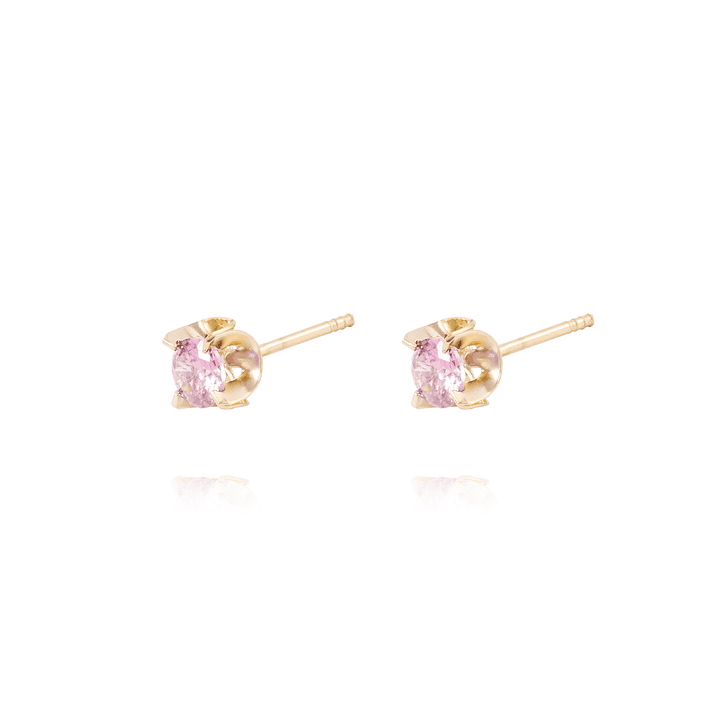 Aros de Oro 18kt Rosa Francia 4MM 2