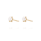 Aros de Oro 18kt Perla cultivada modelo Pistilo 3,0 mm, Abridor. - Miniatura 2