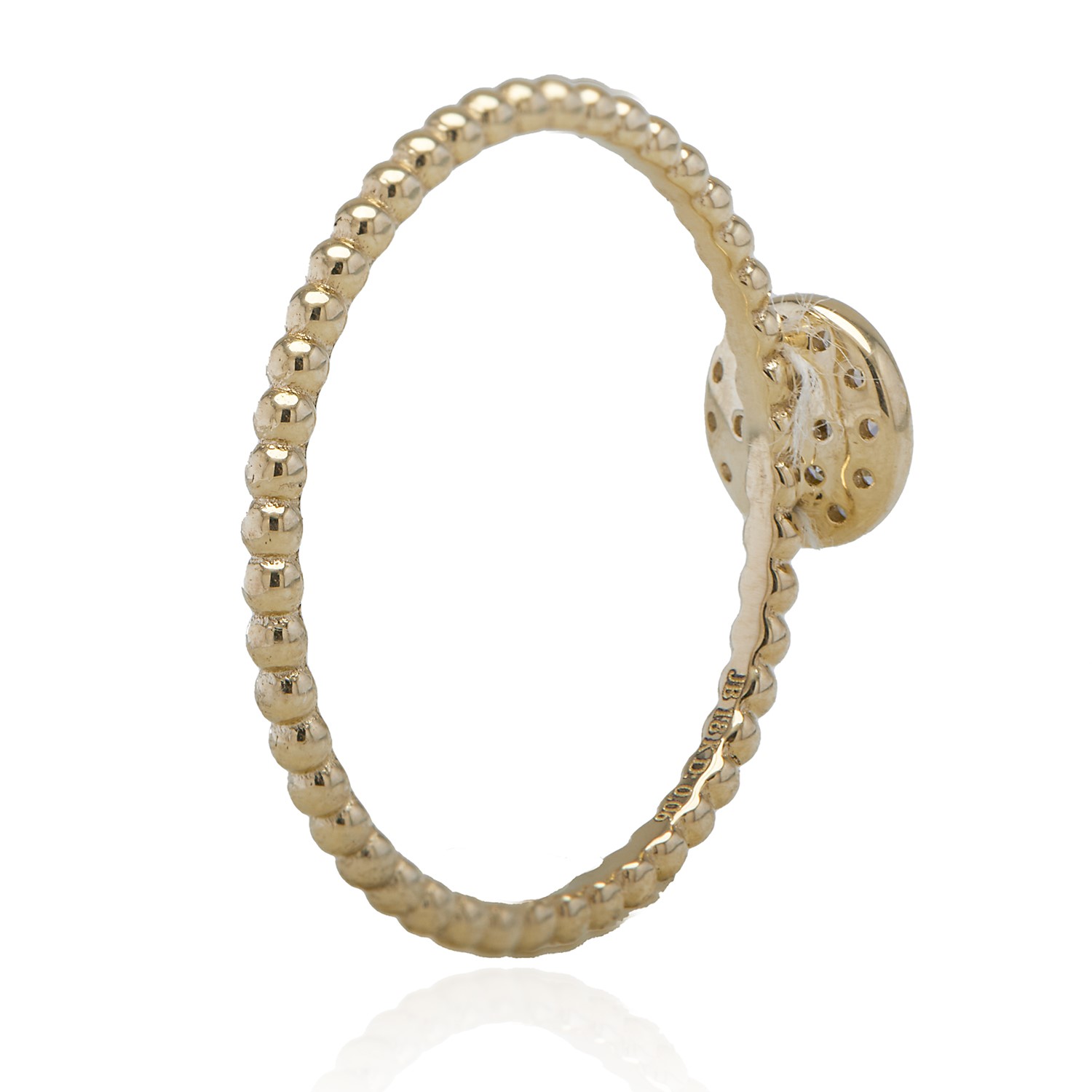 Anillo Oro Amarillo 18kt Círculo Diamantes 6 Pts SI/H 3