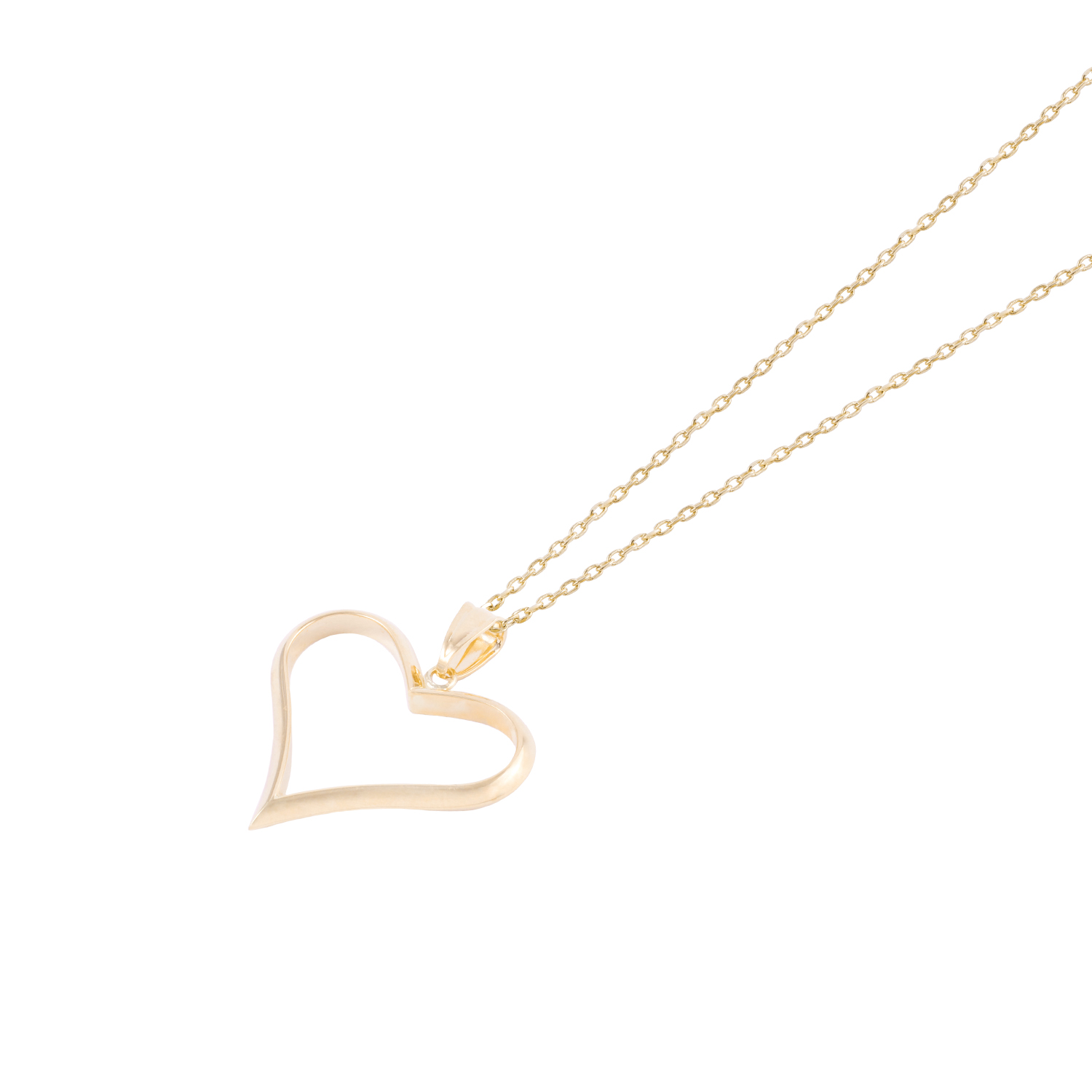 Colgante de oro 18kt Corazón Calado 2