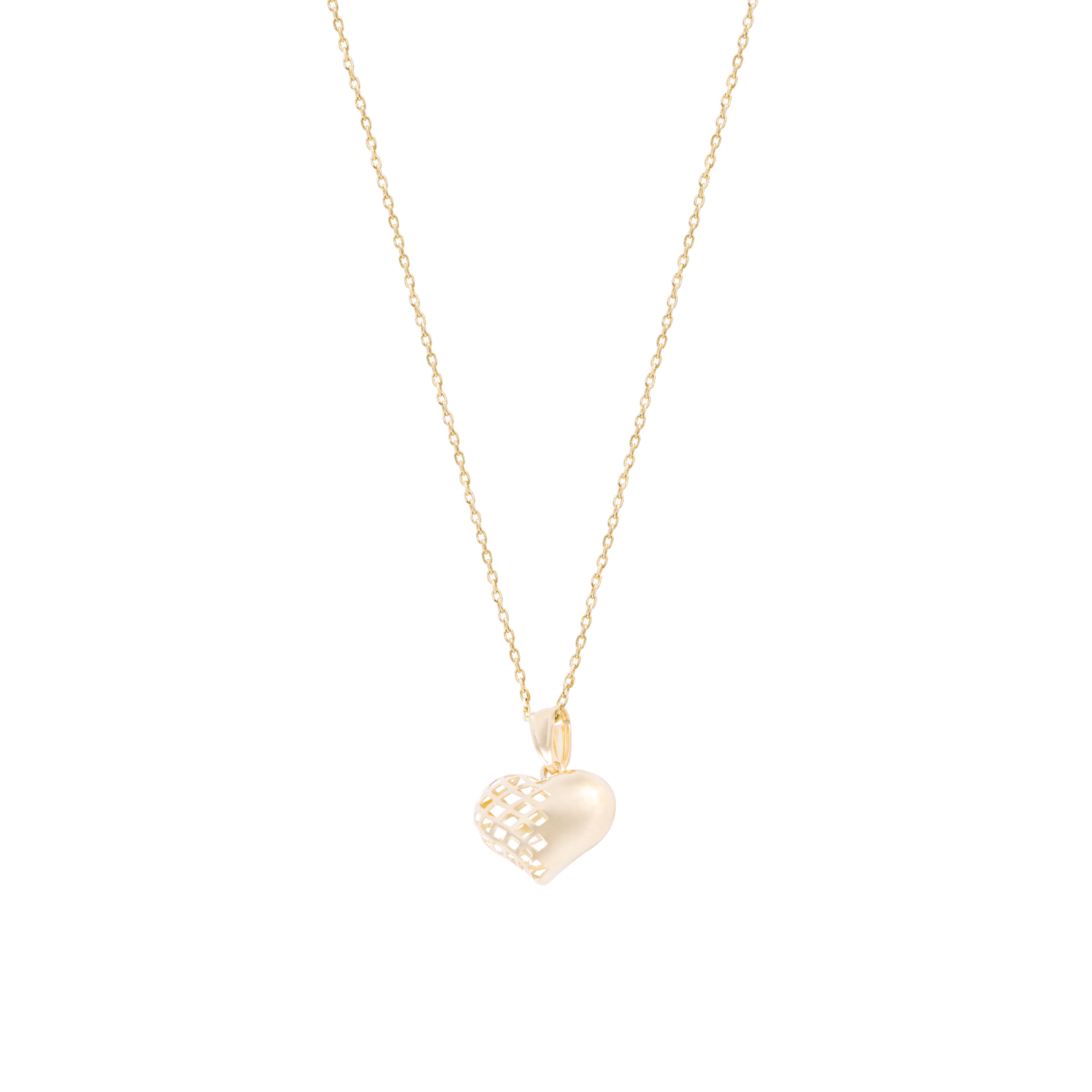 Colgante de Oro 18kt Corazón Tallado 3