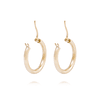 Aros de Oro 18kt Argollas Tubo