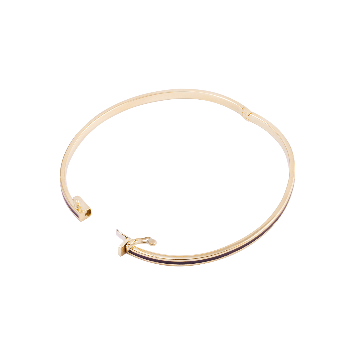 Pulsera de Oro 18kt Esclava Negra 2