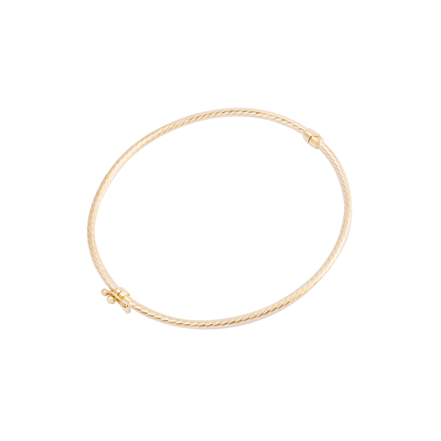 Pulsera de Oro 18kt Esclava Biselada 1