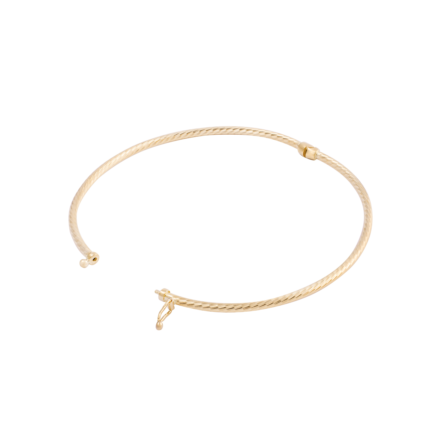 Pulsera de Oro 18kt Esclava Biselada 2