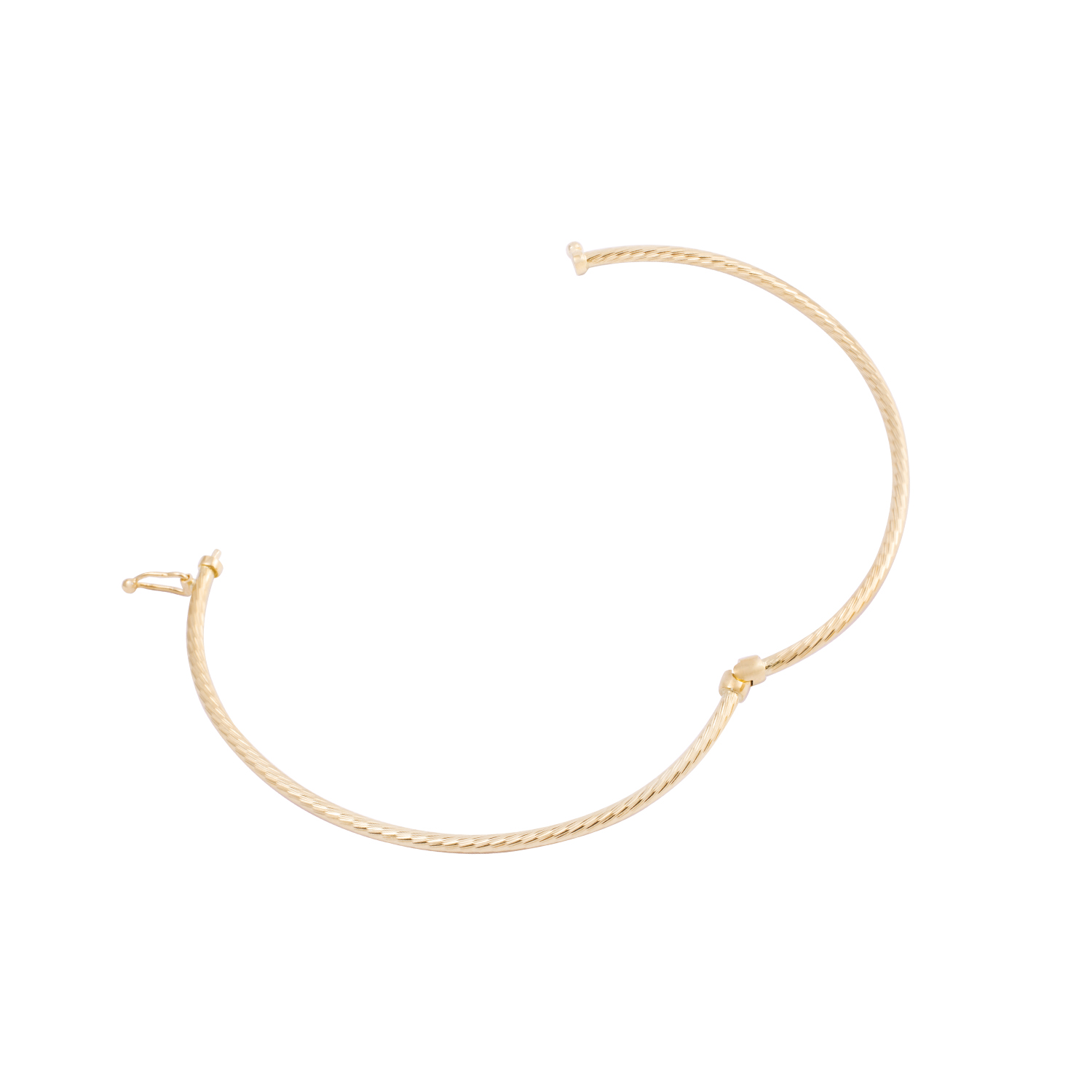 Pulsera de Oro 18kt Esclava Biselada 3